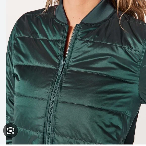 Lululemon Non-Stop Bomber Reversible emerald 6 - Picture 3 of 9